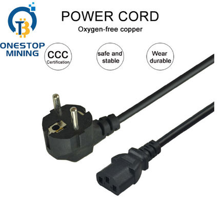 الاتحاد الأوروبي التوصيل Asic Miner Power Supply Cables 1.5m 1.8m 2m