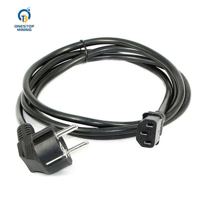 1.5m 1.8m 2m Asic Miner Parts PSU Cords Cables For Electronics Miner