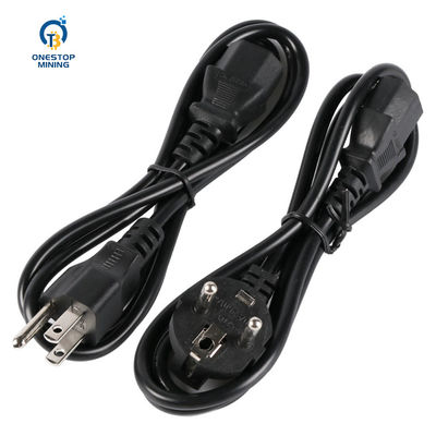 1.5m 1.8m 2m Asic Miner Parts PSU Cords Cables For Electronics Miner