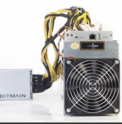 Antminer L3 + 504mh / S 1.6w / Mh Asic Litecoin Miner مزود الطاقة